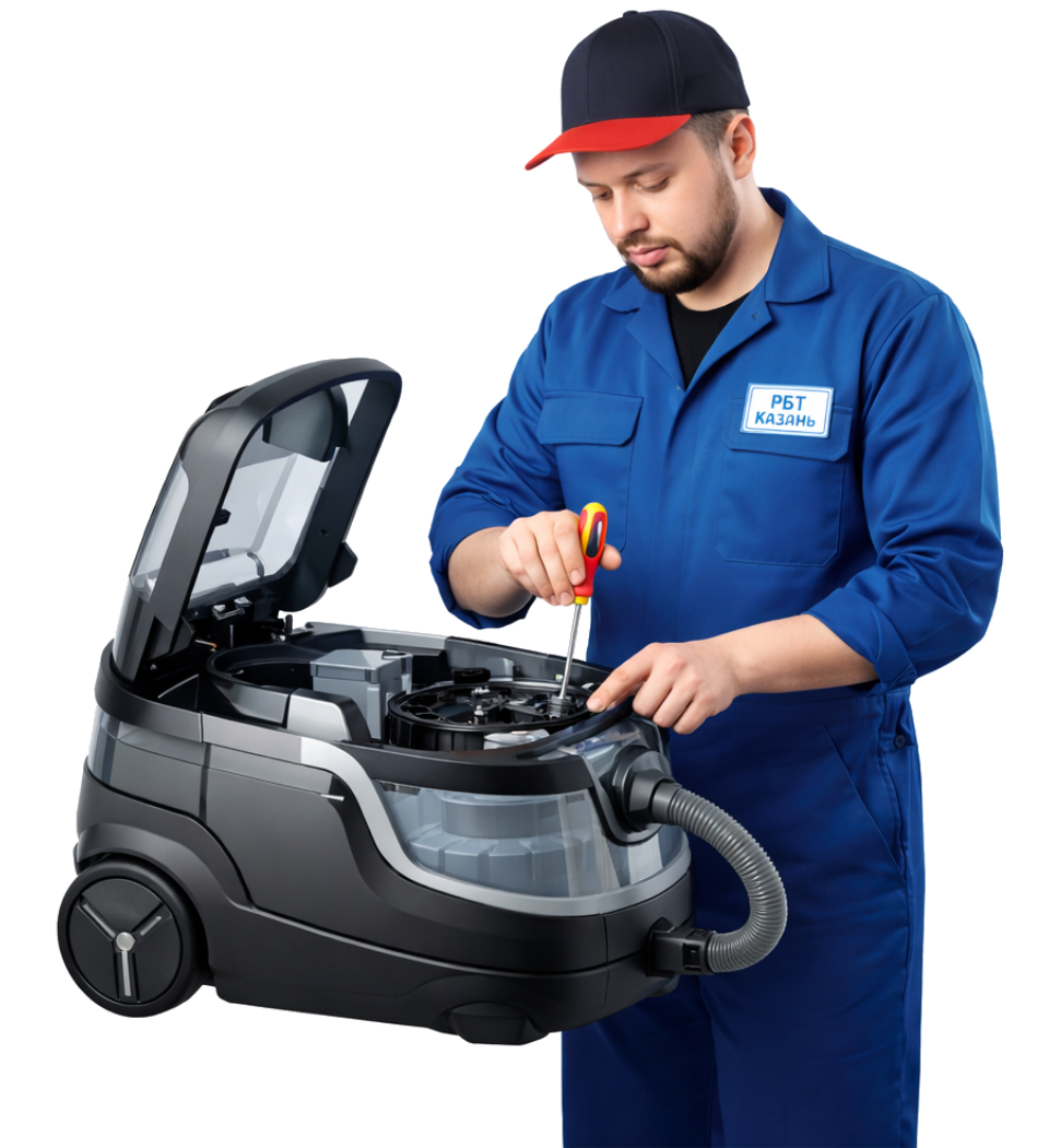 чистка системы подачи воды в пылесосе