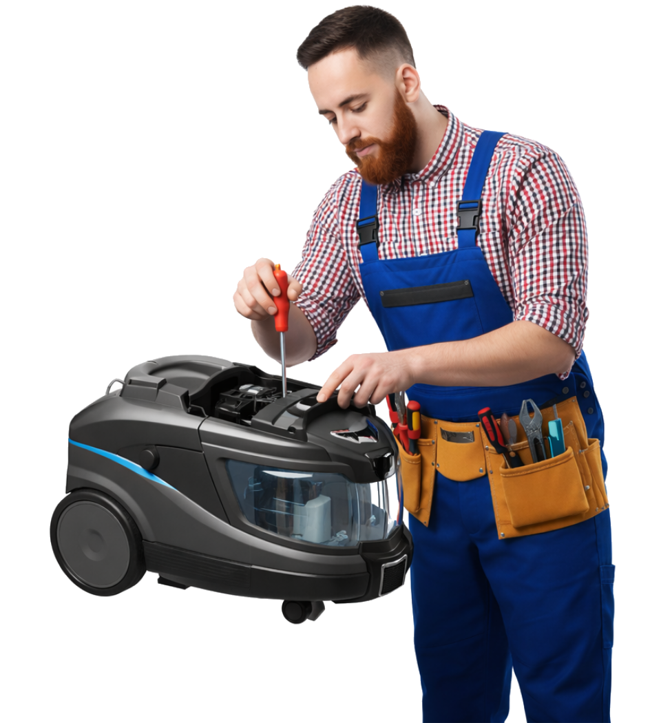 устранение протечки моющего пылесоса